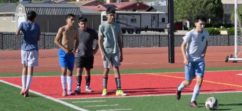 The Grants High School Boys Soccer Team is hard at work honing their skills this summer as the prepare for the upcoming season. GHS head coach John Malcolm said, 'I am looking forward to our season.' Franklin Romero - CC