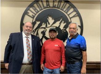 The Cibola County Commission has a long history of protecting the Second Amendment rights of their citizens, even declaring the county a “Second Amendment Sanctuay” back in 2019. Commissioner Robert Windhorst, (R – District IV) left, Commissioner Daniel Torrez (D – District II), Commissioner Ralph Lucero (D – District III) voted together to declare Cibola County’s official opposition to Governor Michelle Lujan Grisham’s (D) gun ban. Diego Lopez - CC