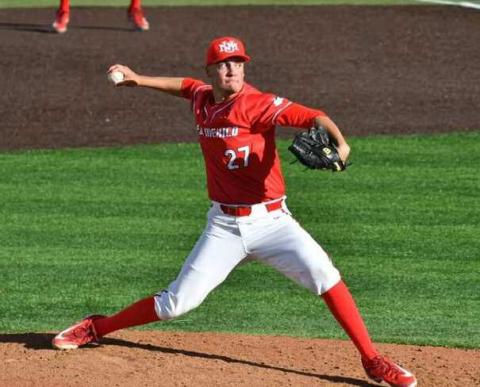 Gallegos Atop the Mound