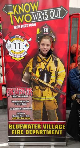 Firefighters from the Bluewater Village Fire Department joined the fun at the Bluewater Elementary School Carnival, where students played games and met their local heroes up close.