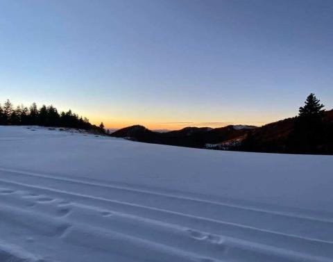 Recent snow storms blanket Mt. Taylor with a sea of white, just in time for the 39th Mt. Taylor Winter Quadrathlon, taking place on Saturday, February 19, 2022. Courtesy Photo