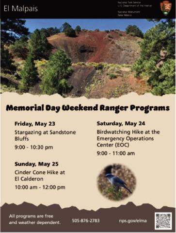 Memorial Day Weekend Ranger Programs at El Malpais