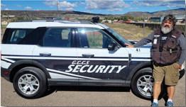 Grants Cibola County Schools security guards patrol the grounds to keep students and staff safe. Pictured - David Marsing Nathan Lopez - CC