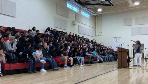 Cibola DWI Compliance, Milan Police Department, and Mothers Against Drunk Driving teamed up for presentations at Los Alamitos Middle School and Saint Theresa of Avila’s Catholic School. The presentations share the aim of educating the youth before they start driving high or drunk, making them aware of the dangers of alcohol and marijuana to keep them safe and prepared to be responsible drivers. Diego Lopez - CC