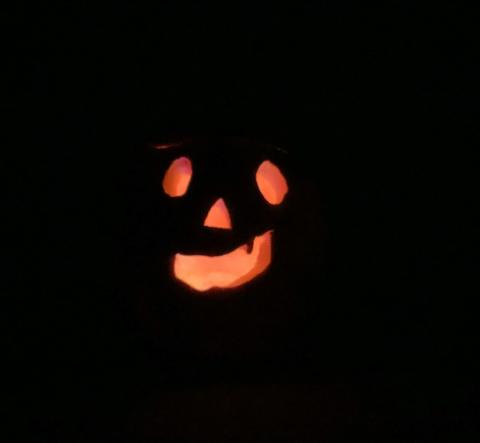 Carved pumpkins are a Halloween staple. This spooky pumpkin is lit up with battery-operated candles to give visiting trick-ortreaters a good scare. Diego Lopez - CC