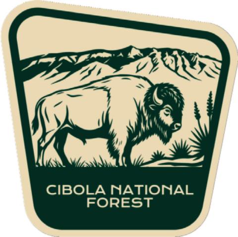 The Cibola National Forest badge available through the new National Forests and Grasslands Passport features a bison, reflecting the forest’s namesake. “Cibola” is the Spanish word for a female bison, according to the U.S. Forest Service. Courtesy of the National Forest Foundation and U.S. Forest Service