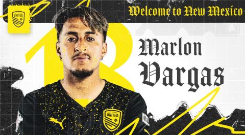 New Mexico United Announces Loan Signing of Marlon Vargas from Colorado Rapids II