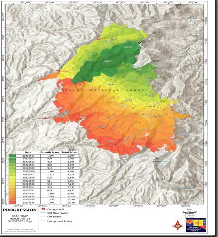 May 17 Bear Trap Fire Update