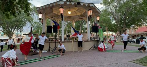 Tinikling dancers excite the audience with their gripping performance. Courtesy Photo