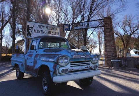 President of the New Mexico Mining Museum Roger Siegmann took his annual drive through Cibola County to raise a toast in honor and recognition of all the past miners in the community. His final stop was at the Grants Memorial Park cemetery where he mentioned is the final resting place for many of Cibola’s miners. Diego Lopez -CC