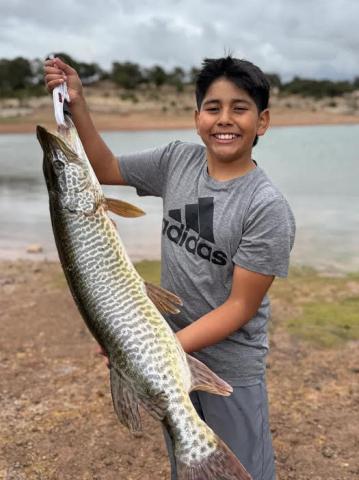 Saniko Nunez caught three tiger muskie using Pautzke Fire Balls on May 7. Courtesy Photo