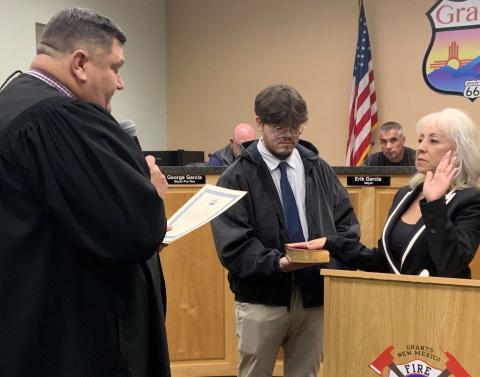 Grants Swears In Vallejos, Rodarte as Lawsuits Land; Residency and Charter Issues Move to Court