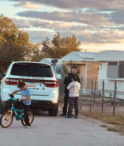 Community engagement is an essential law enforcement function. Officer Story and Detective Thatcher exemplified this while patrolling by interacting with community members and distributing badge stickers. Thank you, Officer Story and Detective Thatcher, for advancing the department's community-oriented Courtesy Photo