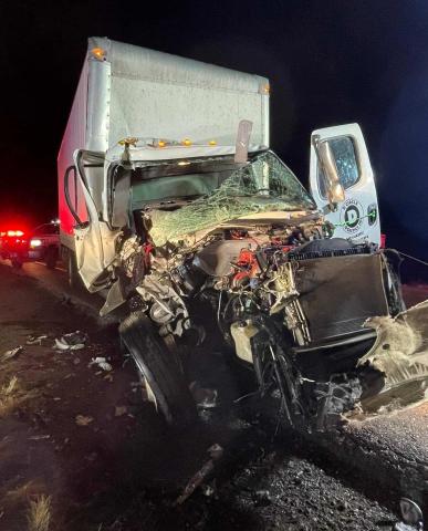 Grants Fire Responds to Semi-Crash