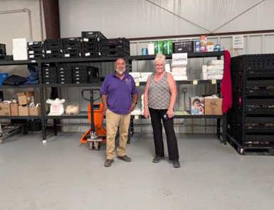 Facility Coordinator Donald Jaramillo (left) and CEO/Executive Director Alice Perez (right). Motto: “No Mother’s child should go hungry.” Vision: “To nourish our families and children so our communities will thrive.” Mission Statement: “To acquire, store and distribute wholesome food to children, elderly and families in need.” Amerika Rougemont - CC