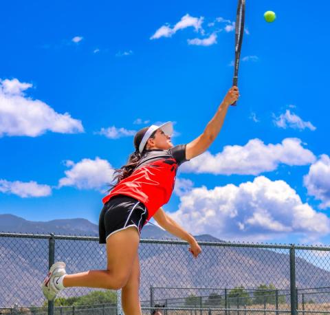 The GHS Lady Pirates tennis team, a 4th seed, traveled to Albuquerque last weekend for the 4A state tennis tournament. They lost to St. Pius 5-2. Courtesy Phoos