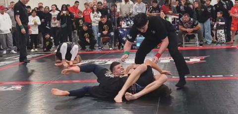 Joey 'JoJo' Lujan shows off his grit and talent at a recent N.A.G.ANorthAmerican GrapplingAssociation tournament where he won 2 first place awards, a belt in gi and a gold medal in no gi. Franklin Romero - CC