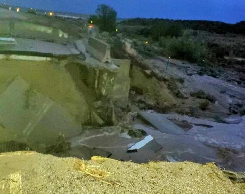On June 25, 2022, the Moquino Bridge collapsed due to monsoon flooding. After three years of work to receive grant funding and to begin rebuilding the bridge Compass Engineering is now expected to begin construction on July 22, 2024. Courtesy Photo